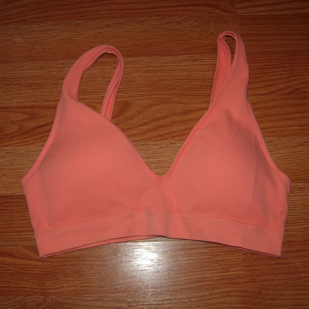 Primark Pink Ribbed Soft Bralette M